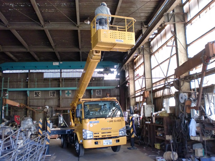 第一工場　工事の様子